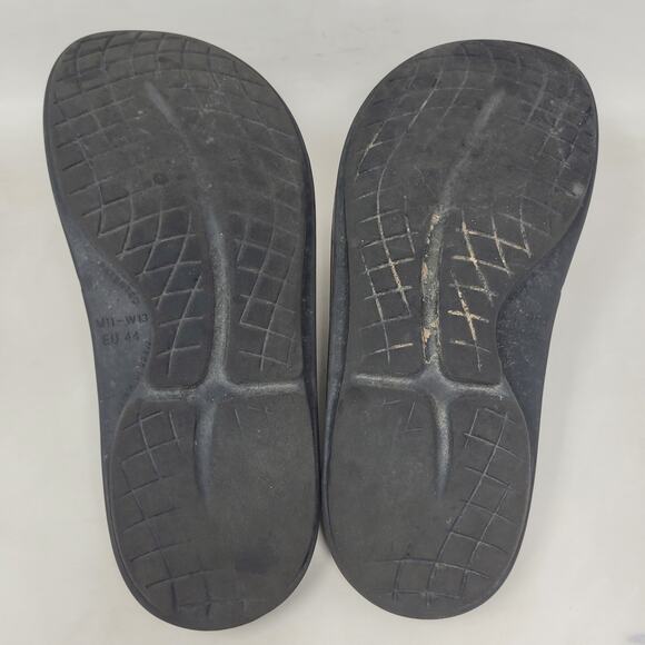 Oofos Ooahh Slides Mens 11 Black Slip On Slide Recovery Sandals Unisex Comfort main image 6
